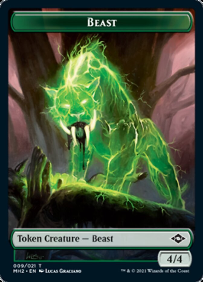 Beast Token [Modern Horizons 2 Tokens] - Bea DnD Games