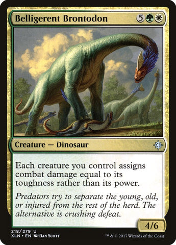 Belligerent Brontodon [Ixalan] - Bea DnD Games