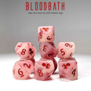 Bloodbath 10 Piece D10 GLOW IN THE DARK Dice Set - Bea DnD Games