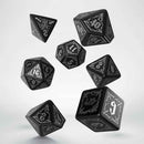 Bloodsucker Black & Silver Dice Set by Q Workshop - Bea DnD Games