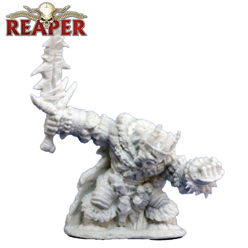 Boerogg Blackrime, Frost Giant - Dark Heaven Bones Unpainted Miniatures by Reaper Miniatures - Bea DnD Games