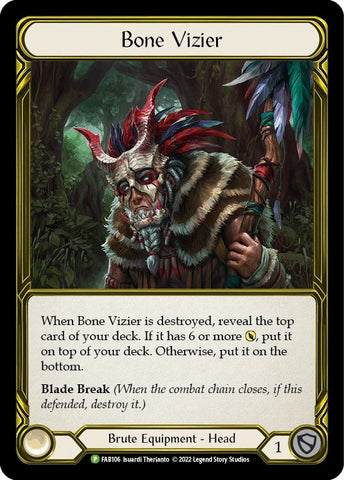 Bone Vizier (Golden) [FAB106] (Promo) Cold Foil - Bea DnD Games