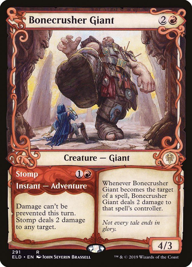 Bonecrusher Giant // Stomp (Showcase) [Throne of Eldraine] - Bea DnD Games