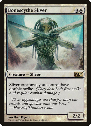 Bonescythe Sliver (Duels of the Planeswalkers Promos) [Duels of the Planeswalkers Promos 2013] - Bea DnD Games