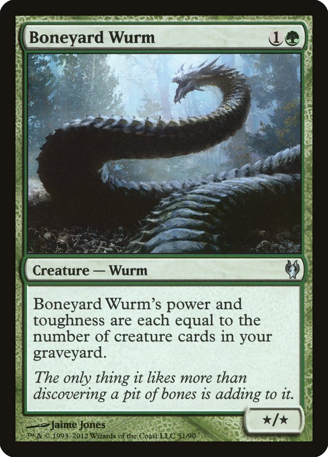 Boneyard Wurm [Duel Decks: Izzet vs. Golgari] - Bea DnD Games