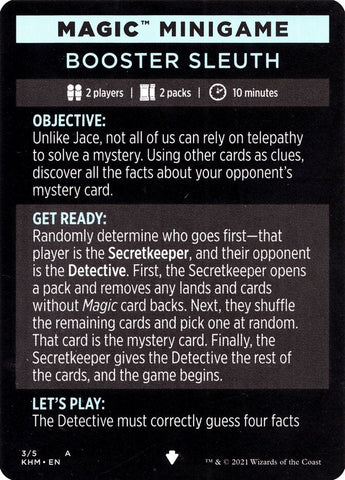 Booster Sleuth (Magic Minigame) [Kaldheim Minigame] - Bea DnD Games