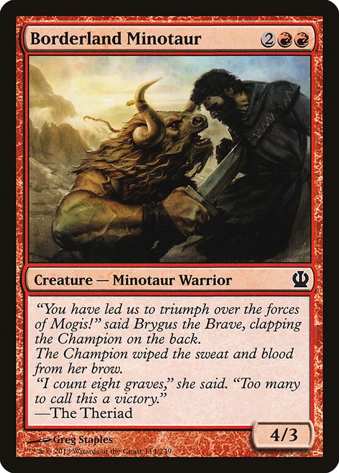 Borderland Minotaur [Theros] - Bea DnD Games