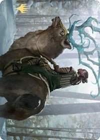 Boreal Outrider Art Card (Gold-Stamped Signature) [Kaldheim Art Series] - Bea DnD Games