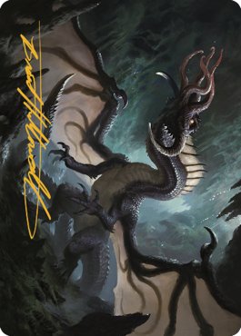 Brainstealer Dragon Art Card (Gold-Stamped Signature) [Commander Legends: Battle for Baldur's Gate Art Series] - Bea DnD Games