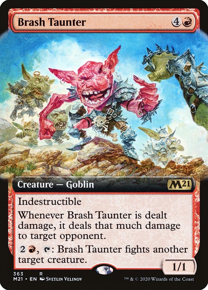 Brash Taunter (Extended Art) [Core Set 2021] - Bea DnD Games