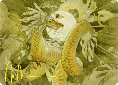 Brilliant Restoration Art Card (Gold-Stamped Signature) [Kamigawa: Neon Dynasty Art Series] - Bea DnD Games