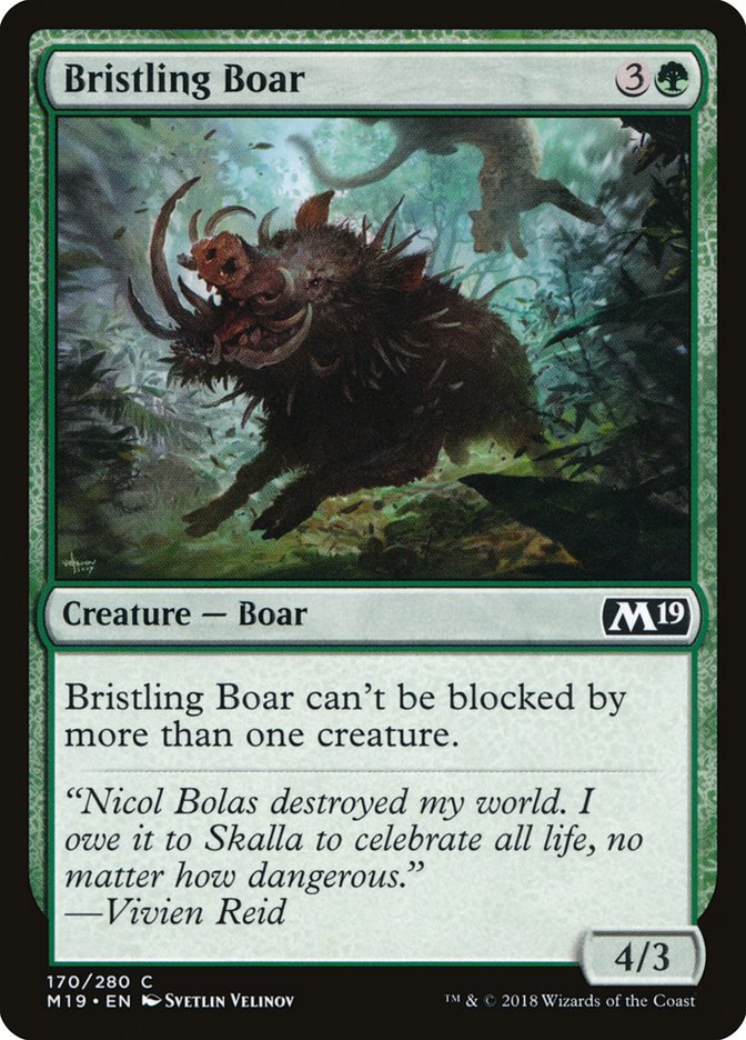 Bristling Boar [Core Set 2019] - Bea DnD Games