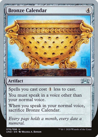 Bronze Calendar [Unsanctioned] - Bea DnD Games