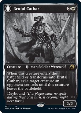 Brutal Cathar // Moonrage Brute [Innistrad: Double Feature] - Bea DnD Games