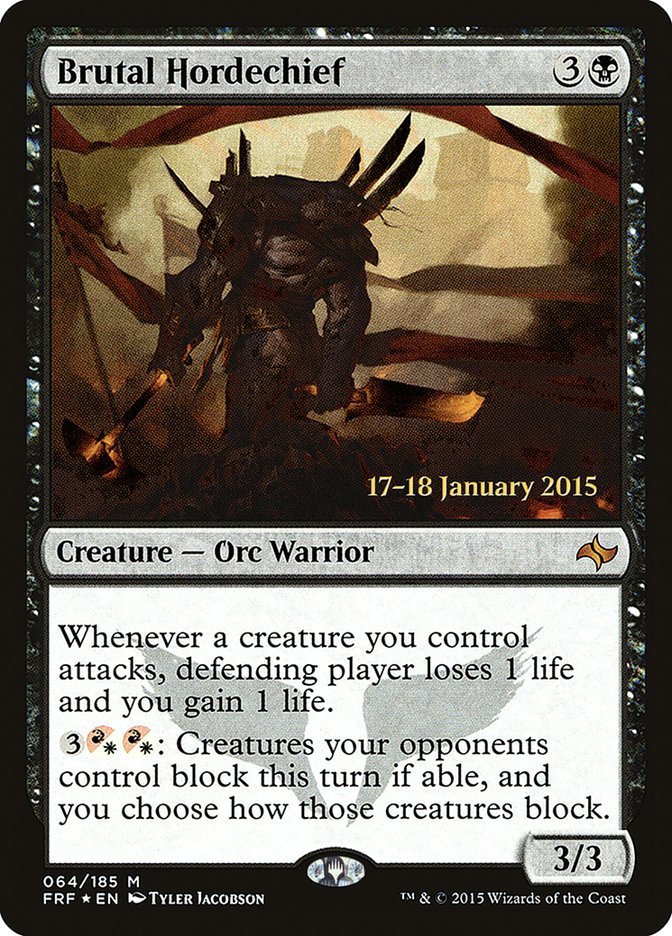 Brutal Hordechief [Fate Reforged Prerelease Promos] - Bea DnD Games