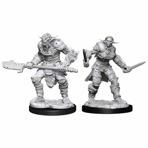 Bugbear Barbarian and Bugbear Rogue Nolzur's Marvelous Unpainted Miniatures - Bea DnD Games