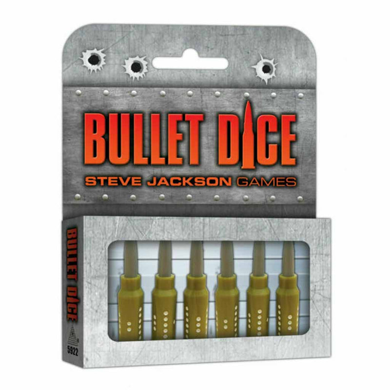 Bullet Dice - 6x D6 Bullet Shaped Dice Set - Bea DnD Games