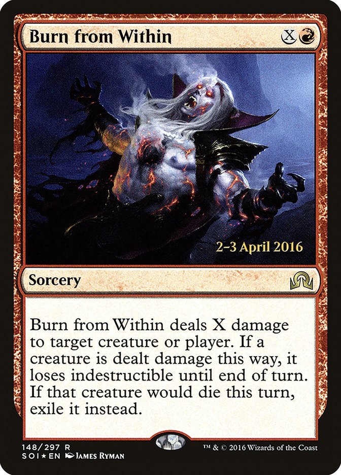 Burn from Within [Shadows over Innistrad Prerelease Promos] - Bea DnD Games