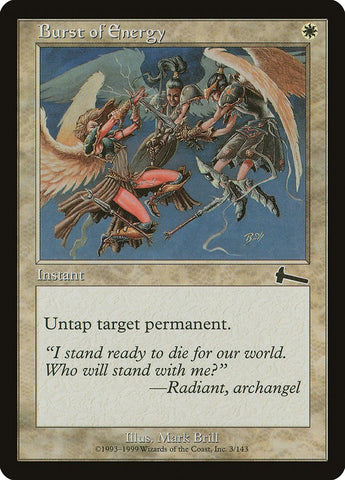 Burst of Energy [Urza's Legacy] - Bea DnD Games