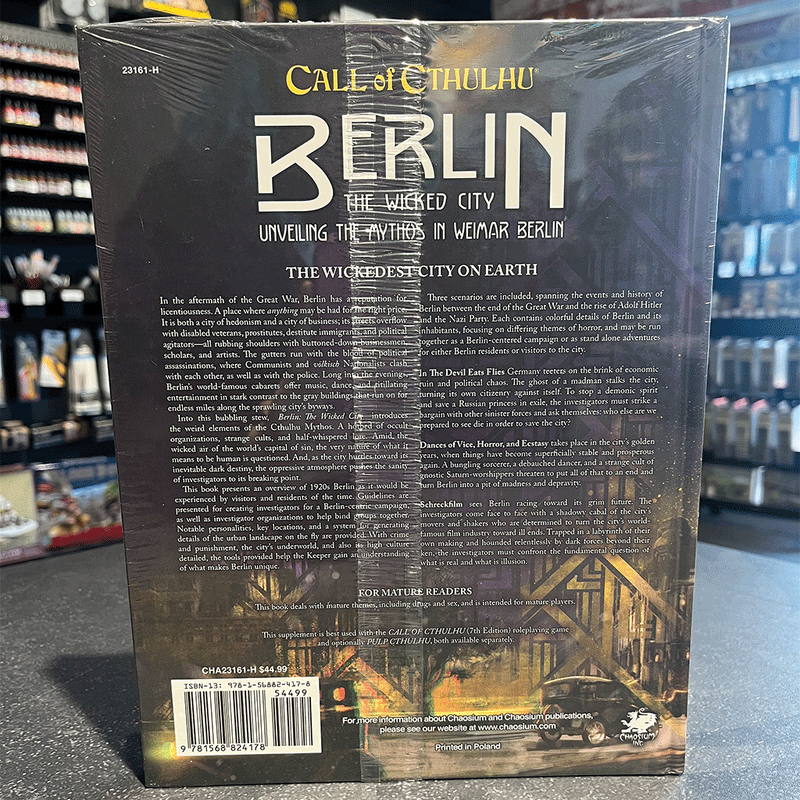 Call of Cthulhu - Berlin - The Wicked City - Bea DnD Games