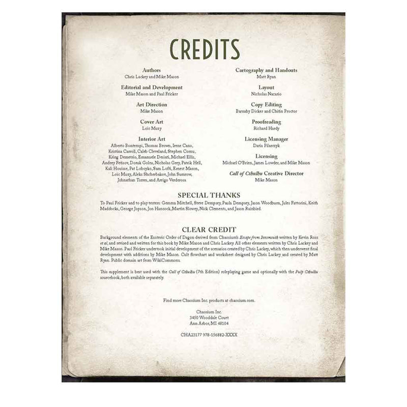 Call of Cthulhu - Cults of Cthulhu - Bea DnD Games