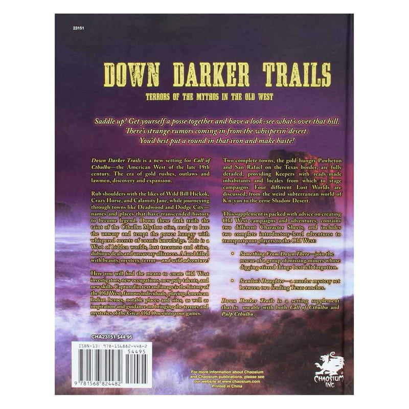 Call of Cthulhu - Down Darker Trails - Bea DnD Games