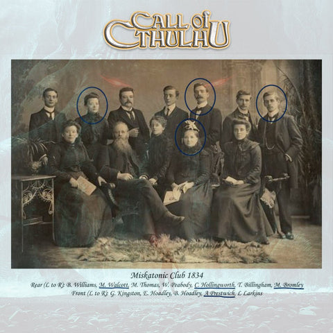 Call of Cthulhu - The Miskatonic Club, Part 2 - 18th October 6.30pm ticket - Bea DnD Games