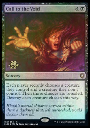 Call to the Void [Commander Legends: Battle for Baldur's Gate Prerelease Promos] - Bea DnD Games
