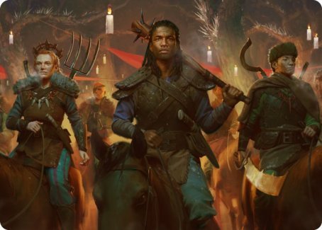 Candlelit Cavalry Art Card [Innistrad: Midnight Hunt Art Series] - Bea DnD Games