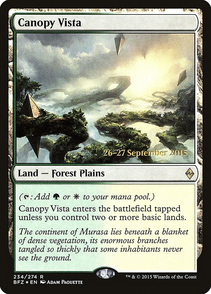 Canopy Vista [Battle for Zendikar Prerelease Promos] - Bea DnD Games