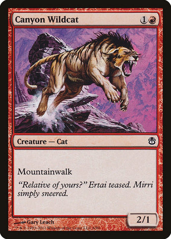 Canyon Wildcat [Duel Decks: Ajani vs. Nicol Bolas] - Bea DnD Games