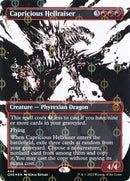 Capricious Hellraiser (Borderless Ichor Step-and-Compleat Foil) [Phyrexia: All Will Be One] - Bea DnD Games