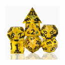Captured Power Handcrafted Sharp Edge Dice Set & Dice Case - Bea DnD Games