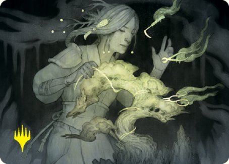 Careful Cultivation Art Card (Gold-Stamped Signature) [Kamigawa: Neon Dynasty Art Series] - Bea DnD Games