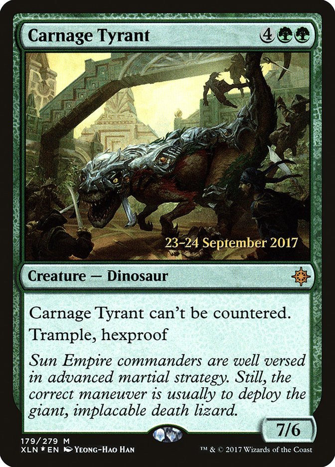 Carnage Tyrant [Ixalan Prerelease Promos] - Bea DnD Games