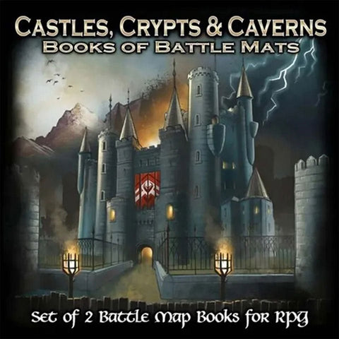Castles, Crypts & Caverns Books of Battle Mats - Bea DnD Games