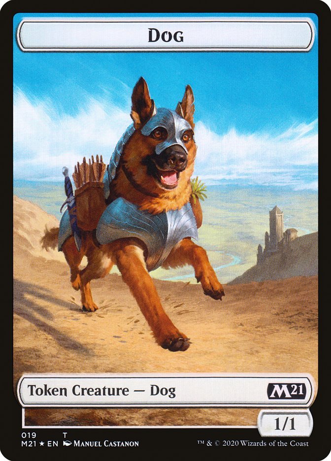 Cat (011) // Dog Double-Sided Token [Core Set 2021 Tokens] - Bea DnD Games