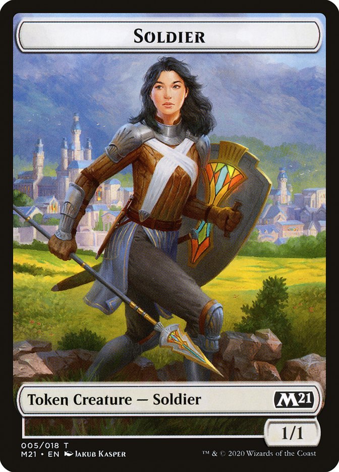 Cat (020) // Soldier Double-Sided Token [Core Set 2021 Tokens] - Bea DnD Games