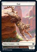 Cat // Construct Double-Sided Token [Zendikar Rising Tokens] - Bea DnD Games