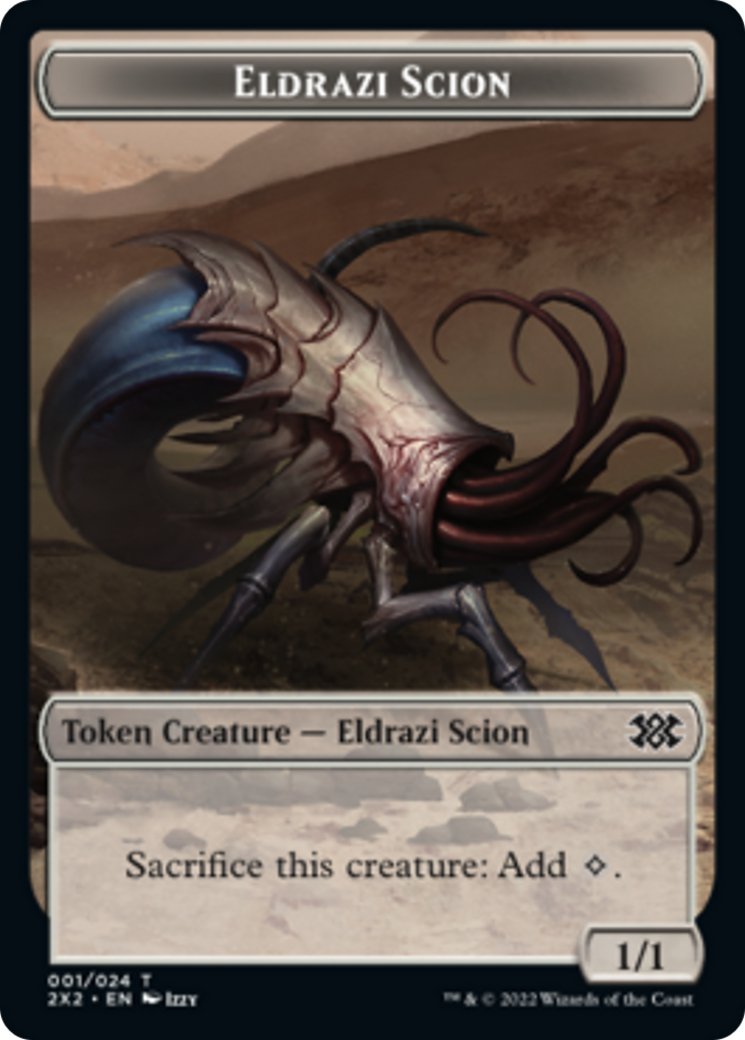 Cat Dragon // Eldrazi Scion Double-Sided Token [Double Masters 2022 Tokens] - Bea DnD Games