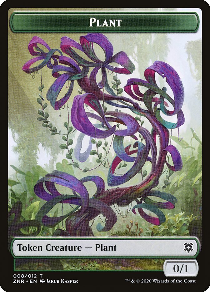 Cat // Plant Double-Sided Token [Zendikar Rising Tokens] - Bea DnD Games