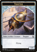 Cat Warrior // Thopter (026) Double-Sided Token [Commander 2018 Tokens] - Bea DnD Games