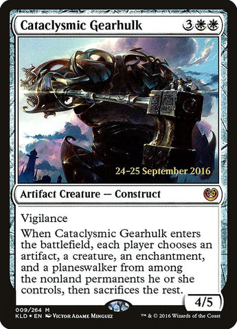 Cataclysmic Gearhulk [Kaladesh Prerelease Promos] - Bea DnD Games