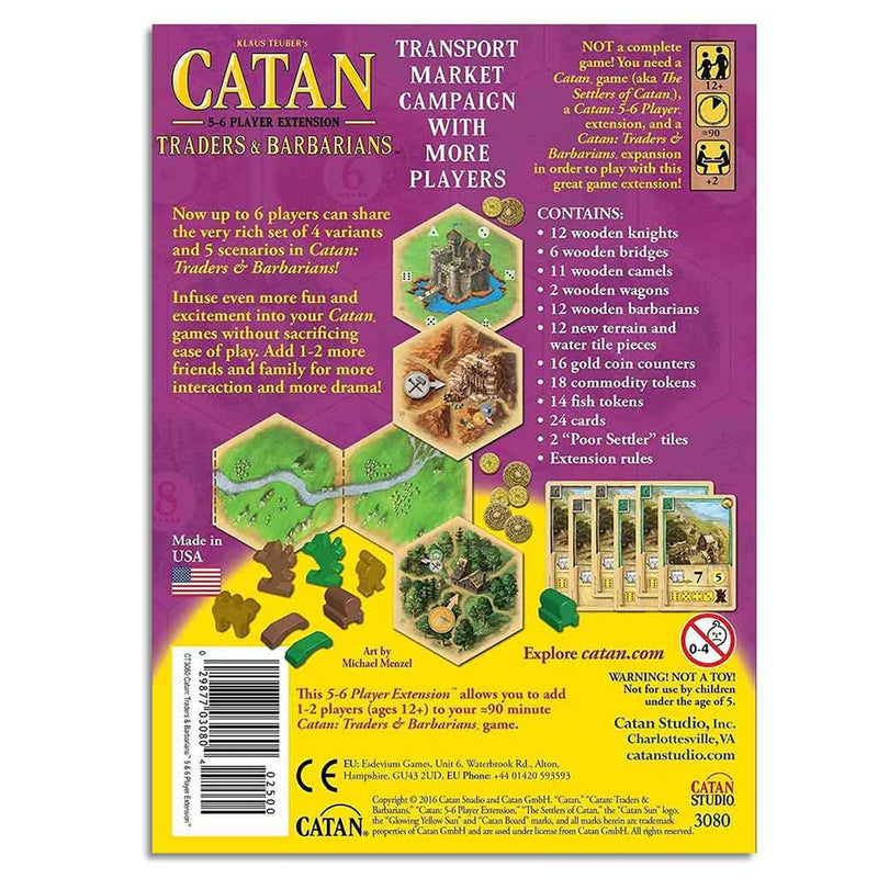 Catan Traders & Barbarians 5-6 Player Expansion - Bea DnD Games