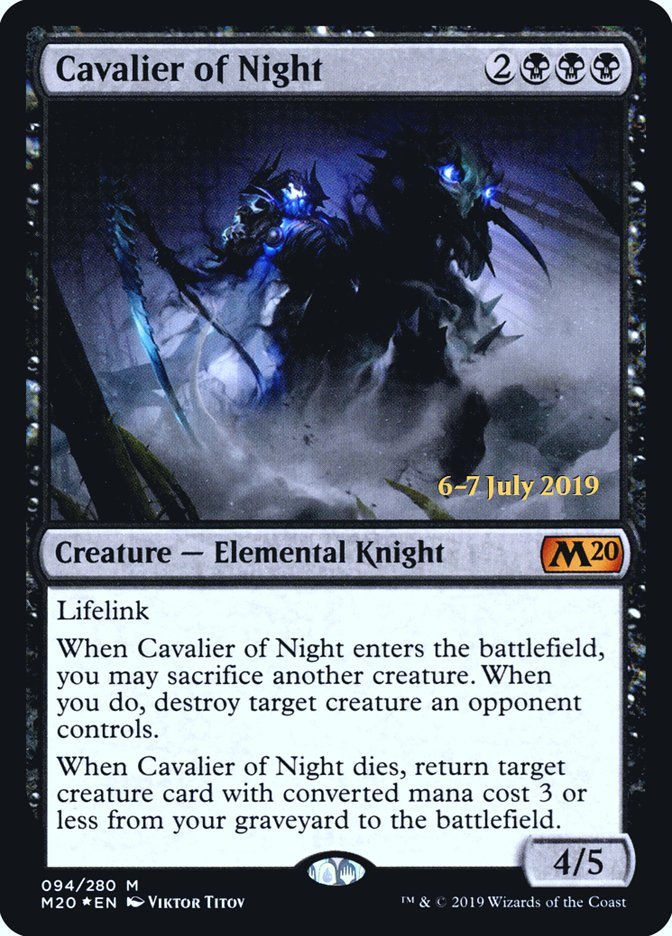 Cavalier of Night [Core Set 2020 Prerelease Promos] - Bea DnD Games