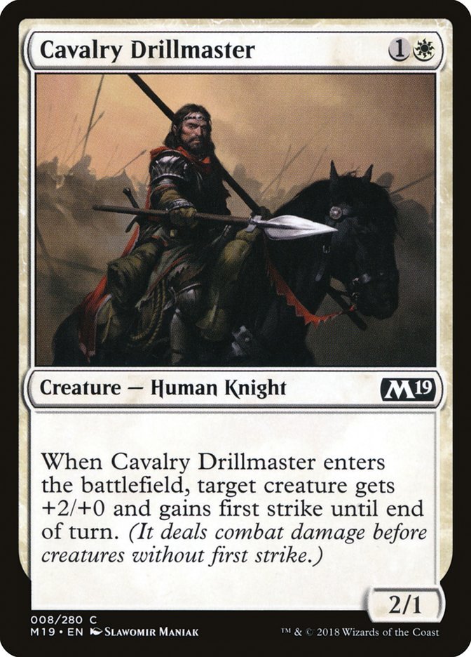 Cavalry Drillmaster [Core Set 2019] - Bea DnD Games