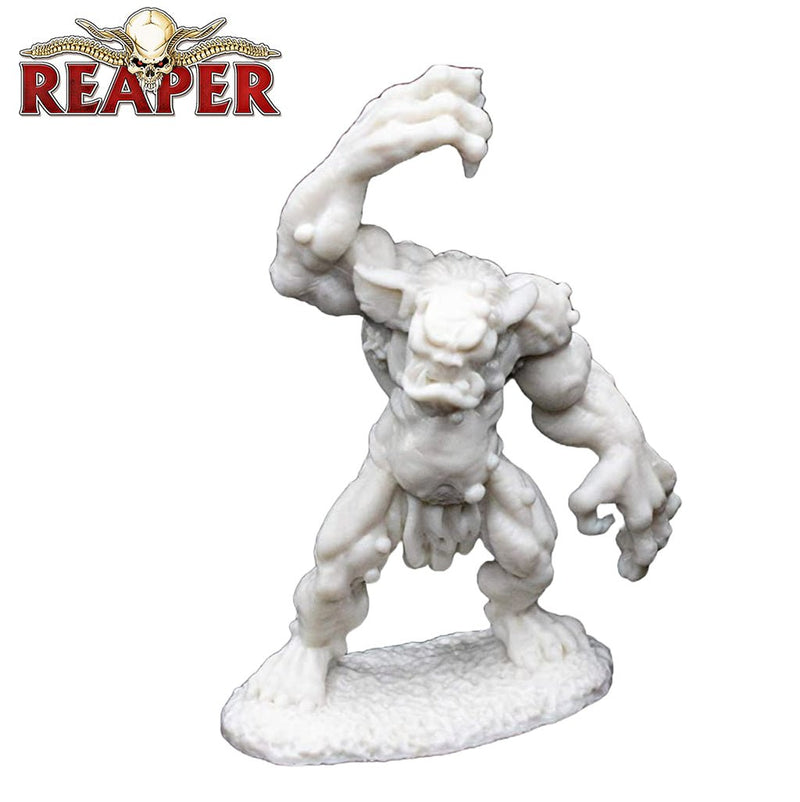 Cave Troll (77004) - Dark Heaven Bones Unpainted Miniatures by Reaper Miniatures - Bea DnD Games