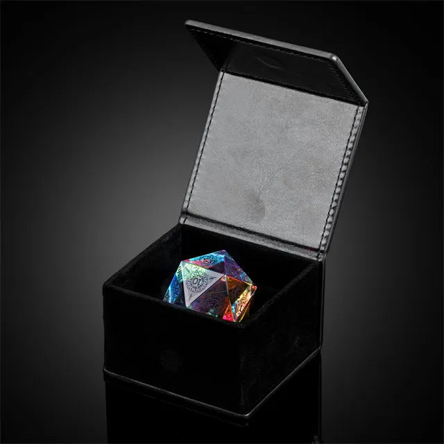 'Celestial Prism' - Glass D20 (30mm) Dice - Bea DnD Games