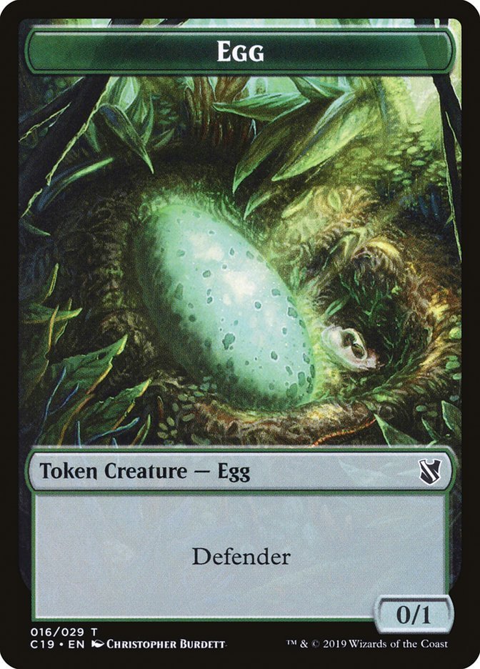 Centaur // Egg Double-Sided Token [Commander 2019 Tokens] - Bea DnD Games