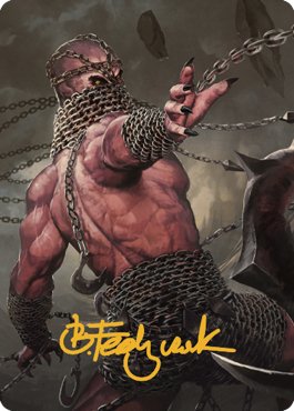 Chain Devil Art Card (Gold-Stamped Signature) [Commander Legends: Battle for Baldur's Gate Art Series] - Bea DnD Games